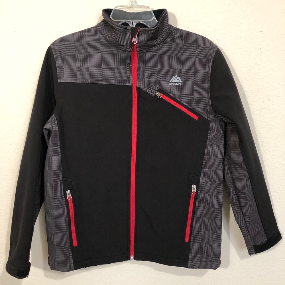 Snozu Winter Performance Extreme Gear Soft Shell Jacket Boys L 14/16 Waterproof